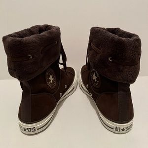 Converse Chuck Taylor Brown Leather Hi Top All Star Sneakers/ Boots Women’s